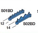 Leitungsführungsklemme S01BD blau 